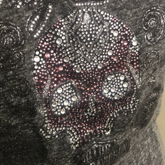 Harley Davidson Sugar Skull V-Neck T-shirt - Picture 5 of 11